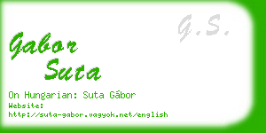 gabor suta business card